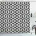 thumbnail image 1 of Ambesonne Geometric Shower Curtain, Monochrome Americas, 69"Wx84"L, Black White, 1 of 2