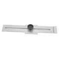 thumbnail image 3 of Sliding Ruler Carbon Steel Parallel Ruler Marker Gauge, Precise Straight Ruler Chrome Plated with Millimeter Scale, Sturdy, Fastening Screws for Steel Plate, 3 of 7