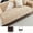 Khaki, variant on 1pc Leaf Pattern Sofa Cover Plush Sofa Slipcover for All Seasons, with Thickened Anti-slip Design, Machine Washable, Couch Cover Pet-friendly, Suitable for Living Room, Office Home Decor