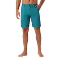 thumbnail image 5 of Ropa de playa casual ligera para hombres INSPIRE CHIC, pantalones cortos de tabla de frente plano de verano 32 verde, 5 of 5