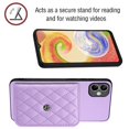 thumbnail image 5 of Allytech Galaxy A04E Wallet Case with Shoulder Strap, Luxury PU Leather RFID Blocking Protectve Anti-Scratch Bumper Cards Slots Magnetic Closure Phone Case Cover for Samsung Galaxy A04E, Purple, 5 of 9