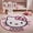 KT-D, variant on Cartoon Cute Kitty Cat Round Carpet Home Use Rug Decorative Bedroom Bedside Carpet Household Reading Area Cooling-insulated Rug