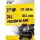thumbnail image 2 of Compresor de Aire Eléctrico 24 L 2hp 135 L/min High Power COM-2518, 2 of 2