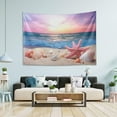 thumbnail image 7 of FREEAMG Beautiful Seaside Tapestry Hippie Wall Hanging Tapestries Aesthetic Decorative for Living Room Bedroom Ceiling 60x40In, 7 of 7