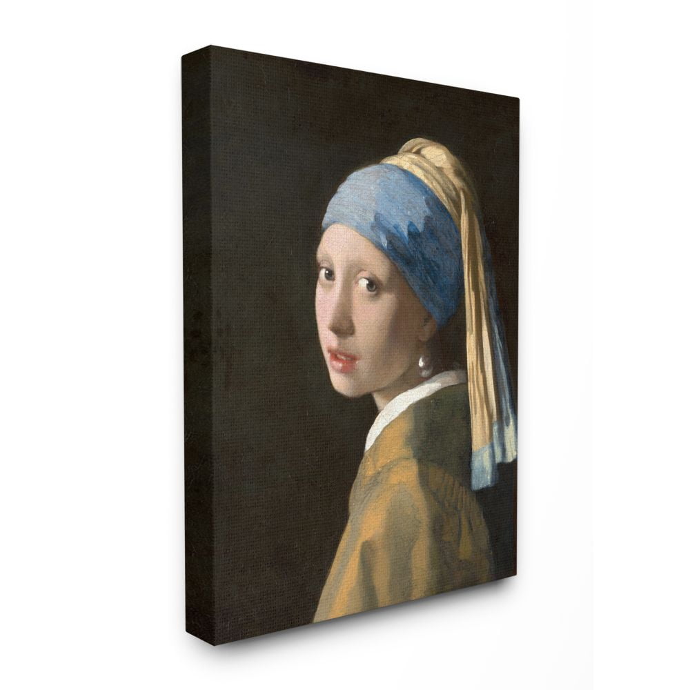 The Stupell Home Decor Collection Vermeer Girl With A Pearl Earring ...