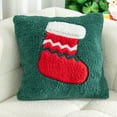 thumbnail image 4 of Yhmxh Christmas Pillow Covers, 18x18 inch Decorative Soft Plush Christmas Snowman Pillow Covers Beige 3D Embroidered Couch Cover Pillow Case for Sofa Bedroom Living Room Holiday Winter Home Decor, 4 of 6