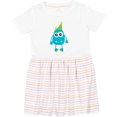 thumbnail image 3 of Inktastic Blue Monster Girls Toddler Dress, 3 of 5