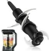 Replacement Ninja Blender Blade for Ninja 72 oz Pitcher, Compatible with Ninja Kitchen System 1100W Pitcher BL660C BL740 BL770 BL642 BL500C, Black