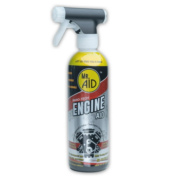 Engine AID Effectively Cleans Car Engine Bays Without The Need For Water, Formula Designed To Remove Dirt, Oils & Grease, Non-Flammable & ECO Friendly, (16 Fl Oz) W/1/Microfiber Towel (1-Pack)