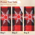 thumbnail image 6 of Christmas Decor Christmas Tablecloth Plaid Table Cloth Rectangle Table for Holiday, Snowflake Christmas Tablecloths for Kitchen Dining Room Outdoor, Parties, Ideal Gifts 60x120 inch, 6 of 6