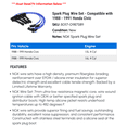 thumbnail image 2 of Spark Plug Wire Set - Compatible with 1988 - 1991 Honda Civic 1989 1990, 2 of 2