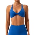 thumbnail image 6 of XFHLMJFF Sports Bras for Women Basic Racerback High Impact Shockproof Wireless Solid Color Fitness Lift-Up High Support, 6 of 7