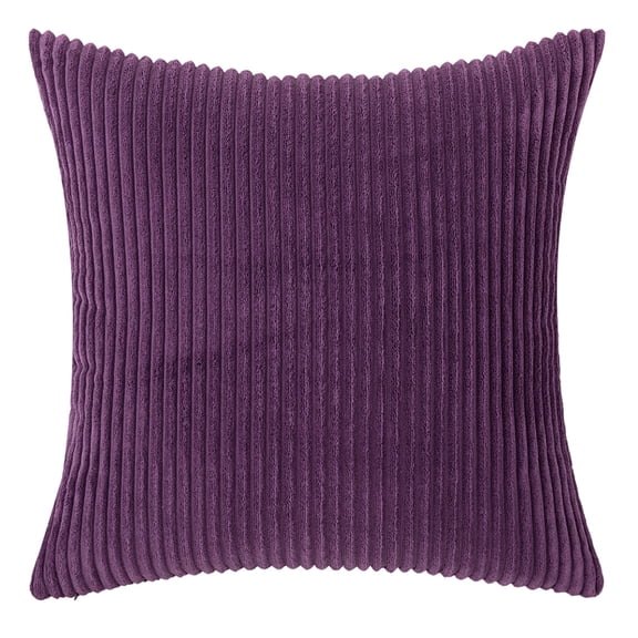 Boho Corduroy Throw Pillow Covers,Decorative Striped Square Cushion Covers for Sofa,Couch,Living Room,Bed,Modern Farmhouse Home Decor for Fall,Thanksgiving,Halloween Seasonal Decorations