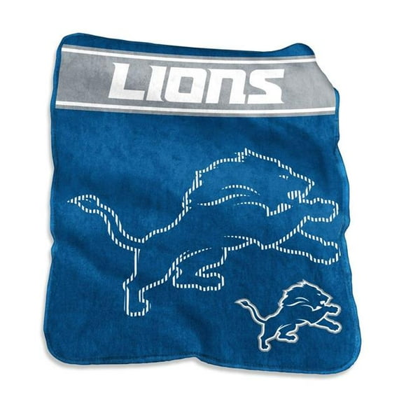 Logo Chair 611-26X 60 x 80 in. NFL Detroit Lions Raschel Throw