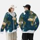 thumbnail image 4 of Fotbe World Map Chaqueta con Protección Solar UPF 50+ para Hombre y Mujer, Camisa con Capucha y Bolsillos-X-Large, 4 of 7