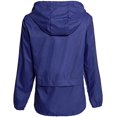 thumbnail image 3 of HTOOQ Imperméable Léger pour Femmes avec Capuche Noir Vestes de Pluie Pliables, 3 of 5