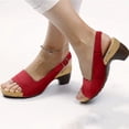 thumbnail image 2 of asddcavvf Sandals For Women Elegant Comfortable Open Toe Low Chunky Heel Sandals, 2 of 5