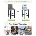 thumbnail image 3 of Blue Crab Coastal Bar Stool Covers Set of 2, Beach Starfish Nautical Coral Ombre Stretch Washable Bar Chair Covers with Backs, Removable Pub Counter Height Chair Cover for Kitchen Dining Room Cafe, 3 of 7
