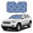thumbnail image 2 of Fuzoiu whiet Snowflake blue background Print Car Windshield Sunshade,Foldable Reflective Sun Visor,Windshield Sun Shade,UV Rays Sun Visor Shade,Auto Front Sun Shield Shade-Medium, 2 of 8
