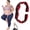 Red, variant on Fitness Resistance Band for Stretching and Yoga, 8 Loops Multifunction Elastic Exercise Bands for Full Body Stretching Shaping and Training