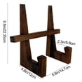 thumbnail image 2 of Japceit Wooden Cookbook Stand, 8.8 Inch Kitchen Counter Recipe Holder, Rustic Brown Book Stand for Kitchen, Dining Room, Office, Multifunctional Decor, 2 of 8
