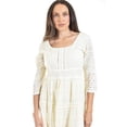 thumbnail image 4 of Vestido bordado tipo eyelet Roman Fashion /Juvenil, 111 (Beige) beige G, 4 of 4