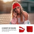 thumbnail image 3 of 5 Pcs Visière Chapeau Réglable Polyester Ombrage pour Hommes Femmes Activités Extérieures, 3 of 9