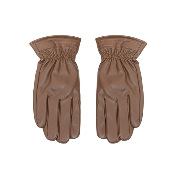 George Men's Faux Leather Glove, Brown