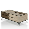 thumbnail image 1 of Bowery Hill Table Basse de Rangement Moderne en Bois, Fini Chêne Naturel, 1 of 5