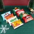 thumbnail image 3 of Visland 10Pcs Christmas Pillow Candy Box Christmas Element Family Gathering Gift Gift Box for Festival, 3 of 8