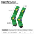 thumbnail image 3 of Knee High Socks for Women Brazil Flag Long Tube Sock Uniform Socks, 3 of 7