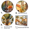 thumbnail image 3 of Designart "Still Life Harmony With Farmhouse And Palm Trees" Palms & Palm Trees Floater Framed Canvas Prints, 3 of 5