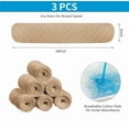 thumbnail image 4 of Scheam Khaki Absorbent Sweat Liners,3 Pack Breathable Under Breasts Pads,Reusable Soft Cotton Bra Liners,18 x 3 Inch Washable Breasts Liners,for Women Absorb Sweating Breastfeeding, 4 of 7