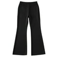 thumbnail image 4 of Zecgelong Girls Flare Leggings High Waist for Girls Uniform Pants Bell Bottom Pants Size 5-6 Years, 4 of 4