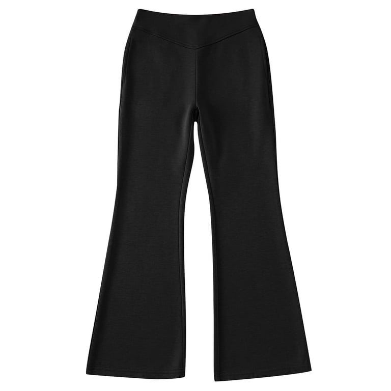 5t black dress pants Girl Uniform Pants Fit Kids Dress Pants with Pockets Straight Pants Girls Black Uniform Pants Back To School Clothes for Girls Girls Outfits Size 5-6