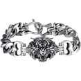 thumbnail image 2 of Fiudx Pulsera Retro, Elegante Accesorio de Diseño Abierto con Personalidad, Opciones de Color Versátiles: Dorado, Blanco y Negro, Regalo Perfecto para Ocasiones Especiales, San Valentín, Día Del Padr, 2 of 6