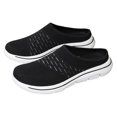 thumbnail image 1 of Unisex Mesh Mules Slip On Shoes Backless Sneakers Knit Flats Non-Slip Walking Shoes, 1 of 9