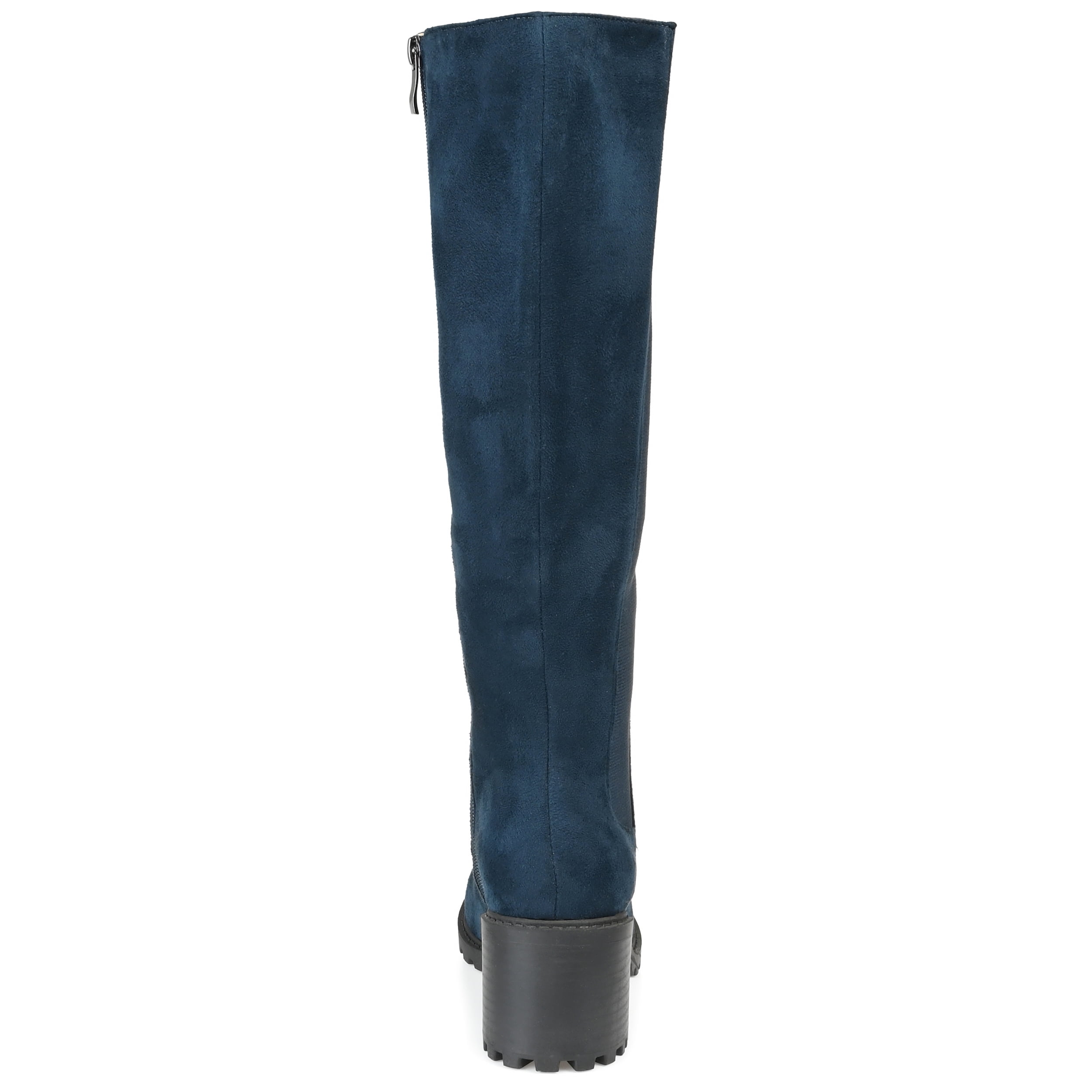 Journee Womens Jenicca Stacked Heel Knee High Boots
