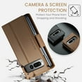 thumbnail image 7 of ELEHOLD Wallet Case for Google Pixel Fold Premium Leather with RFID Blocking Function Card Slots Kickstand Magnetic Clasp Shockproof Cover for Men Women for Google Pixel Fold,Brown, 7 of 7
