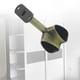 thumbnail image 4 of 2-Pack Ceiling Mount Corner Wardrobe Rod Holder Clothes Rail Support Bracket, 4 of 5