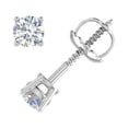 thumbnail image 2 of 1/4 Carat 4-Prong Set Diamond Stud Earrings in 14K White Gold (I1-I2 Clarity), 2 of 4