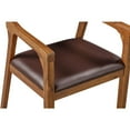 thumbnail image 4 of Boraam Rasmus Faux Leather Seat Rubberwood Counter Stool with Chestnut Wire-Brush Finish, 4 of 7