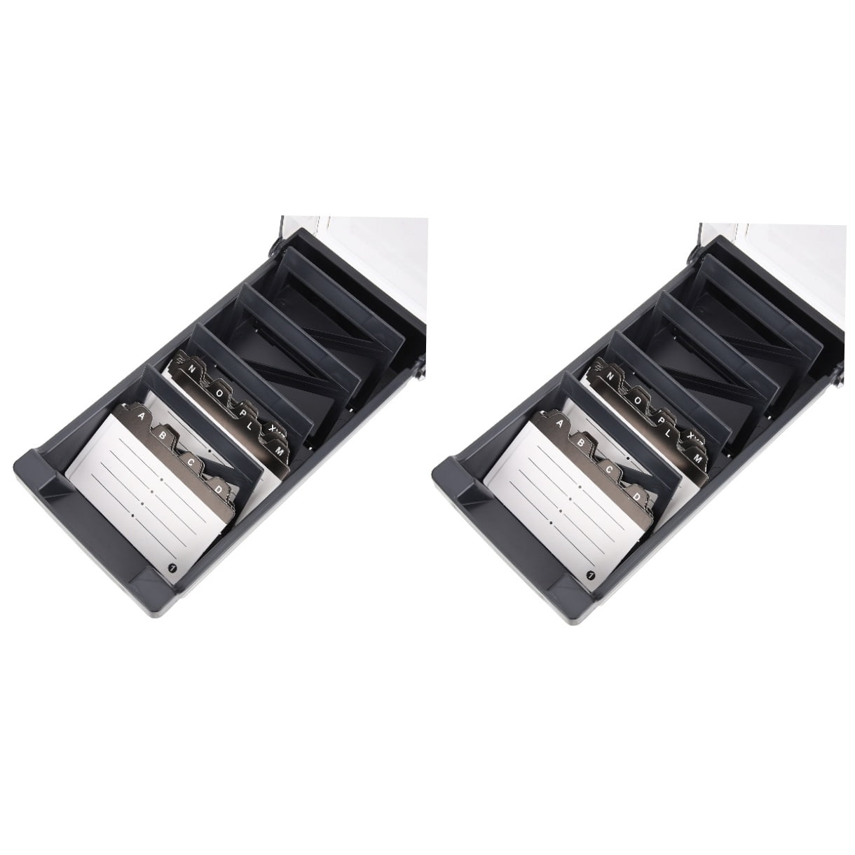 LOLIPPYY Flash Card Organizer 2Pcs Smooth Edges and Tightly Closed Lid