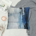 thumbnail image 2 of GOSMITH  Blue and Grey Abstract Art Artwork Pillow Cover, Gallery Modern Decorative Throw Pillows Cushion Cover for Bedroom Sofa Living Room, 2 of 5