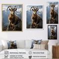thumbnail image 4 of Designart "Majestic Ibex Brown Horns in the Wilderness II" Animals Canvas Wall Art, 4 of 5