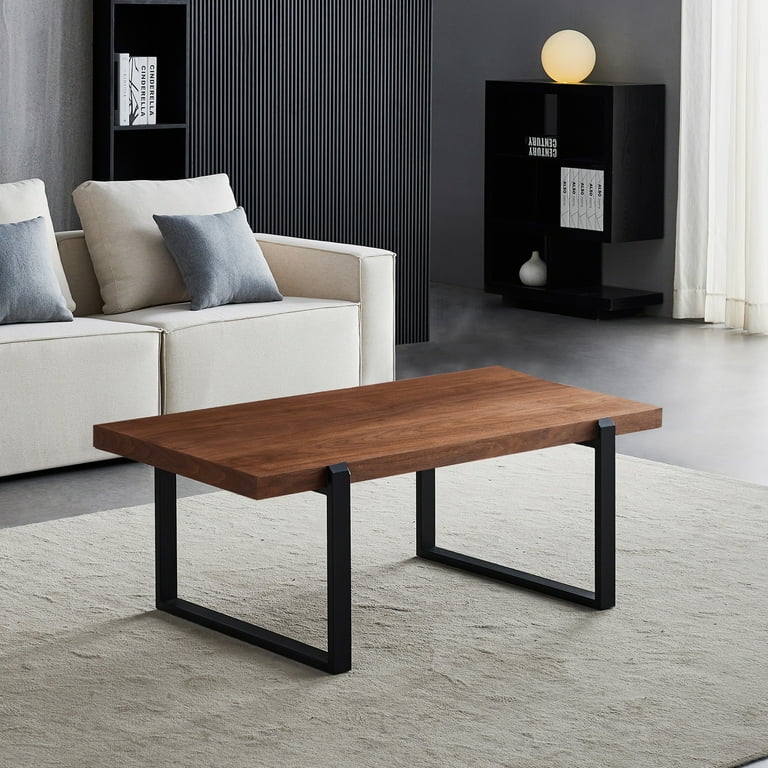 Black metal frame coffee table online