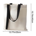 thumbnail image 3 of Canvas Tote Bag for Daily Errands, Blank Polycotton Reusable Shopping Tote for Heat Transfer Customization, Lightweight Foldable Shoulder Bag for Grocery, Books, and Casual Outings, 3 of 6