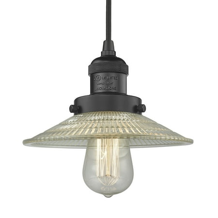 

Innovations Lighting 201C Halophane Halophane 9 Wide Mini Pendant - Black