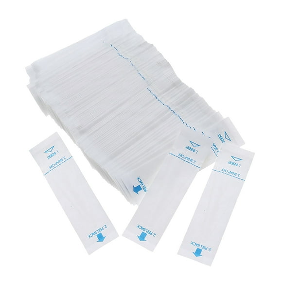 KAKOWELY 100 Pcs Housses de Protection pour Sonde de Thermomètre Numérique en Papier, Manchons de Thermomètre, 3,94 Pouces X 0,98 Pouces X 0,04 Pouces