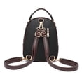 thumbnail image 4 of OULII 1Pc Black PU Small Backpack with Adjustable Straps for Everyday Use and Travel, 4 of 8